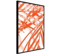 Affiche Murale Encadrée "Incandescent Leaf" 30 x 42 cm Noir Multicolore G