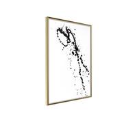 Affiche Murale Encadrée "Ink Splash" 40 x 60 cm Or