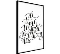 Affiche Murale Encadrée "It's Time" 21 x 30 cm Noir Multicolore G