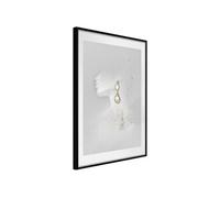 Affiche Murale Encadrée "Jewelry is the Best Gift" 30 x 42 cm Noir
