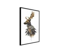 Affiche Murale Encadrée King of the Forest 21 x 30 cm Noir