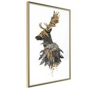 Affiche Murale Encadrée King of the Forest 30 x 42 cm Or