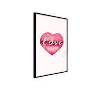 Affiche Murale Encadrée "Kiss of Love" 21 x 30 cm Noir