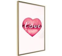 Affiche Murale Encadrée Kiss of Love 30 x 42 cm Or