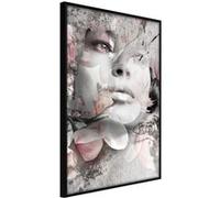 Poster et affiche - Lady in the Flowers - 20x30 Artgeist (24966) NOIR