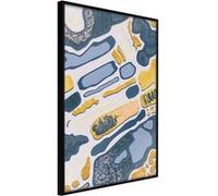 Affiche Murale Encadrée "Lake District" 21 x 30 cm Noir