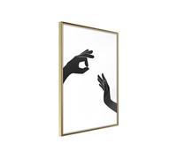 Affiche Murale Encadrée Language of Gestures I 21 x 30 cm Or
