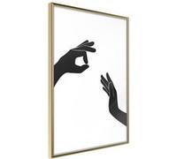 Affiche Murale Encadrée Language of Gestures I 21 x 30 cm Or