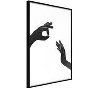 Affiche Murale Encadrée "Language of Gestures I" 30 x 42 cm Noir NOIR G