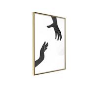 Affiche Murale Encadrée Language of Gestures II 30 x 42 cm Or