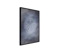 Affiche Murale Encadrée "Leaf in the Center" 30 x 42 cm Noir