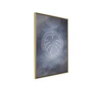 Affiche Murale Encadrée "Leaf in the Center" 30 x 42 cm Or