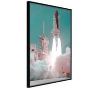 Affiche Murale Encadrée Leaving the Earth 21 x 30 cm Noir NOIR