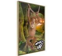Affiche Murale Encadrée Life in the Jungle 21 x 30 cm Or