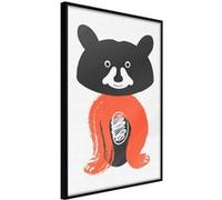 Affiche Murale Encadrée "Little Bear" 21 x 30 cm Noir NOIR G