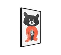Affiche Murale Encadrée "Little Bear" 30 x 42 cm Noir NOIR G