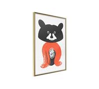 Affiche Murale Encadrée "Little Bear" 30 x 42 cm Or