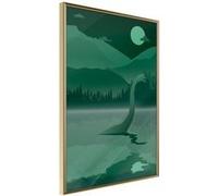 Affiche Murale Encadrée "Loch Ness" 21 x 30 cm Or