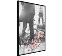 Image encadrée Artgeist Poster et affiche - Love in Paris - 20x30 (26154)
