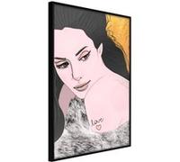 Affiche Murale Encadrée Love Tattoo 21 x 30 cm Noir