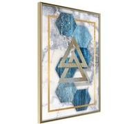 Affiche Murale Encadrée Marble Composition I 21 x 30 cm Or