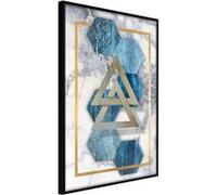 Affiche Murale Encadrée "Marble Composition I" 30 x 42 cm Noir Multicolore G