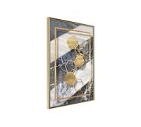 Affiche Murale Encadrée "Marble Composition III" 21 x 30 cm Or