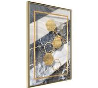 Affiche Murale Encadrée Marble Composition III 21 x 30 cm Or