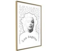 Affiche Murale Encadrée "Marilyn in Los Angeles" 40 x 60 cm Or Multicolore G
