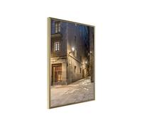 Affiche Murale Encadrée Meeting at the Corner 21 x 30 cm Or