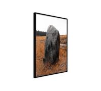 Affiche Murale Encadrée "Meeting Stone" 30 x 42 cm Noir