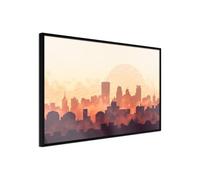 Affiche Murale Encadrée "Melancholy of Sunset" 45 x 30 cm Noir Multicolore G
