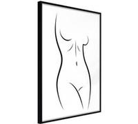 Affiche Murale Encadrée "Minimalist Nude" 30 x 42 cm Noir Multicolore G