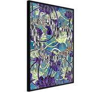 Affiche Murale Encadrée "Modern Arabesque" 21 x 30 cm Noir Multicolore G