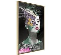 Affiche Murale Encadrée "Modern Beauty" 30 x 42 cm Or Multicolore G