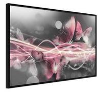 Affiche Murale Encadrée "Moments Like Butterflies" 60 x 40 cm Noir