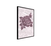Affiche Murale Encadrée Monochromatic Rose 21 x 30 cm Noir