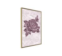 Affiche Murale Encadrée Monochromatic Rose 21 x 30 cm Or