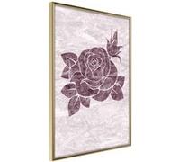 Affiche Murale Encadrée Monochromatic Rose 30 x 42 cm Or