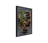 Affiche Murale Encadrée Monstera in the Frame 21 x 30 cm Noir NOIR