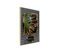 Affiche Murale Encadrée "Monstera in the Frame" 21 x 30 cm Or G
