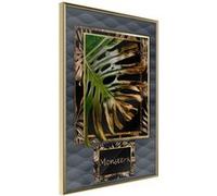 Affiche Murale Encadrée Monstera in the Frame 30 x 42 cm Or
