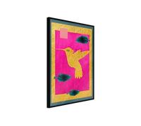 Affiche Murale Encadrée "Native American Hummingbird" 21 x 30 cm Noir
