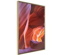 Affiche Murale Encadrée Nature is an Artist 21 x 30 cm Or