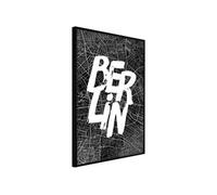 Affiche Murale Encadrée "Negative Berlin" 21 x 30 cm Noir