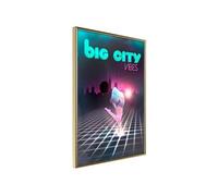 Affiche Murale Encadrée "Night Fever" 30 x 42 cm Or