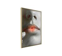 Affiche Murale Encadrée "Ombre Lips" 30 x 42 cm Or