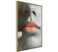 Affiche Murale Encadrée "Ombre Lips" 30 x 42 cm Or G
