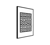 Poster et affiche - Op Art - 20x30 Artgeist (28098) NOIR