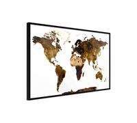 Affiche Murale Encadrée "Our World" 45 x 30 cm Noir